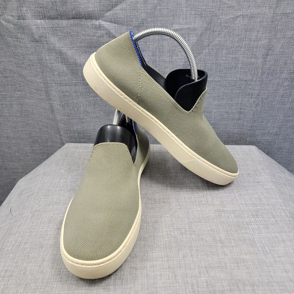 Rothy's Charcoal Gray Slip On Sneakers Women's Size 9.5 Washable Knit Shoes